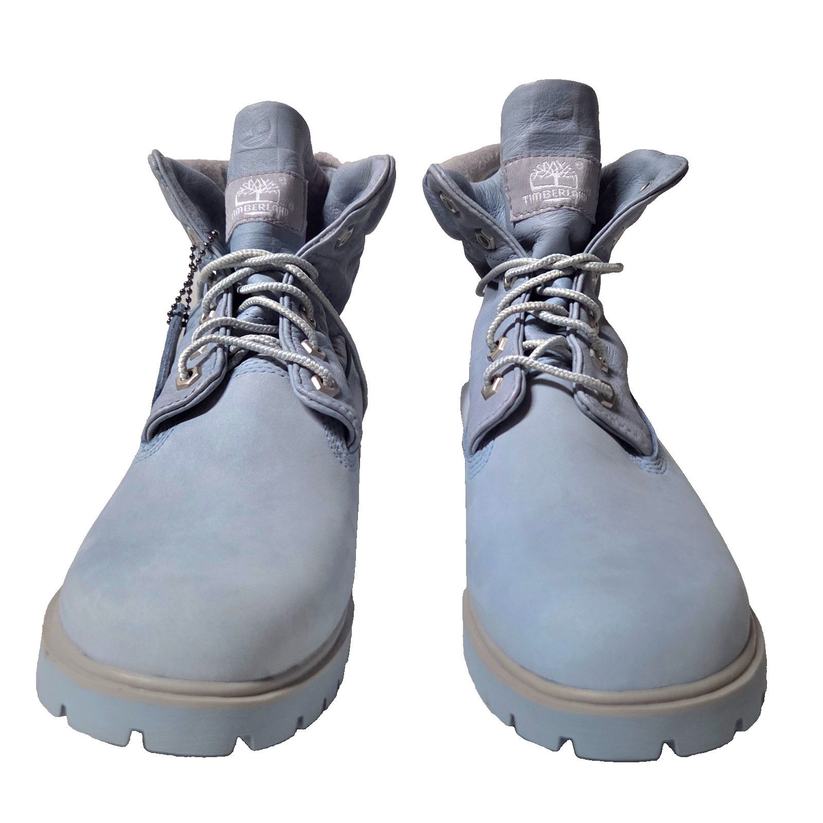Rare Y2K Timberland Womens 8.5 Roll Top Cornflower Blue 8.5 Leather Boots 89361