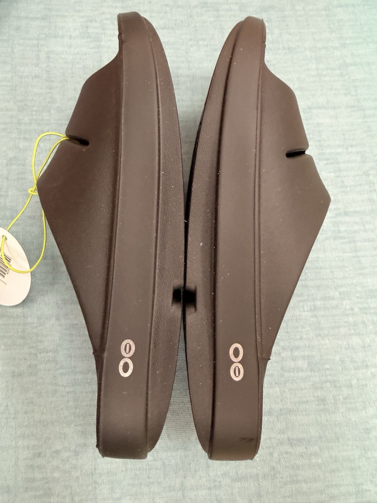 NEW Oofos Ooahh W10 M8 41 Matte OO Slide Black Cushion Sandal Active Recovery