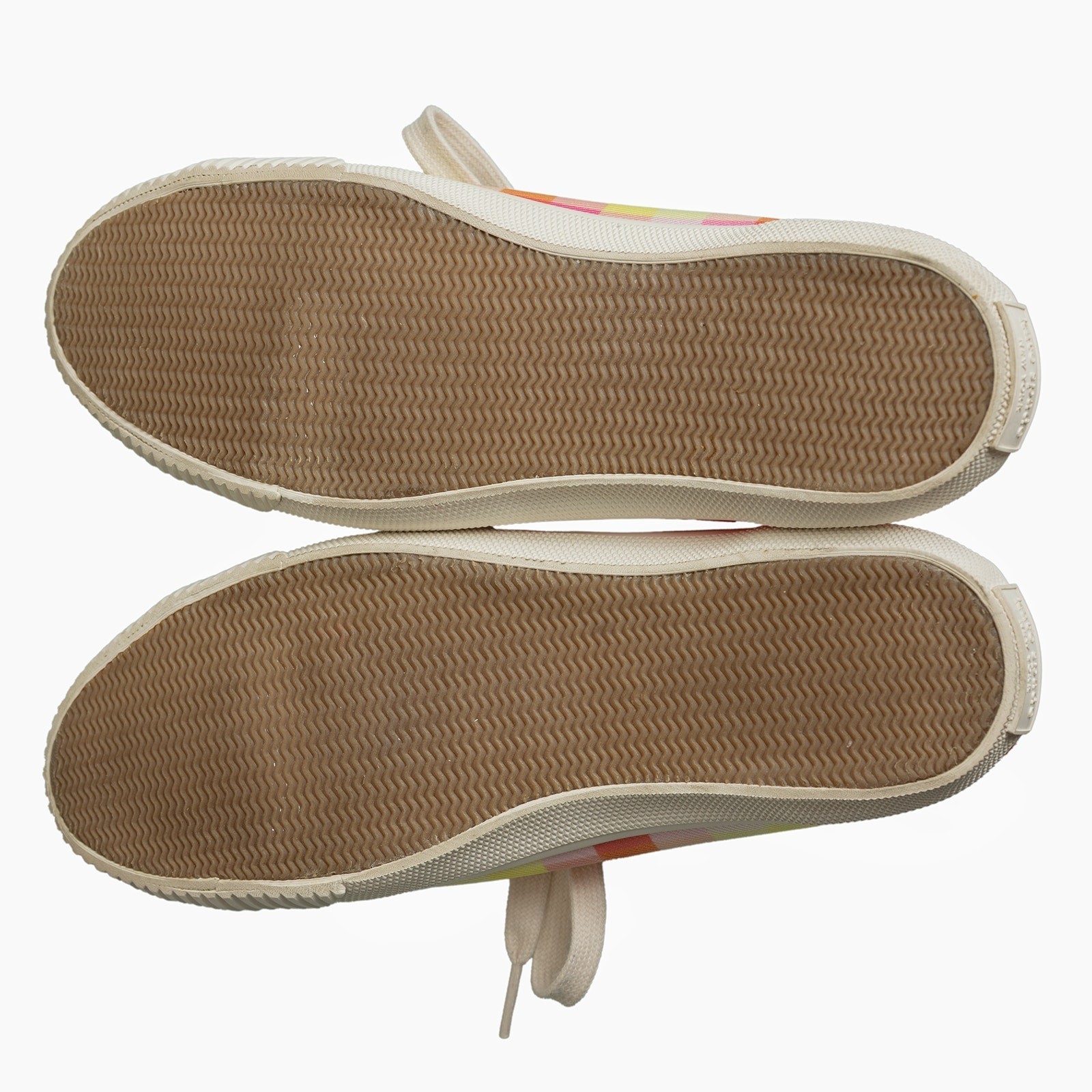 Women’s Designer Kate Spade New York Tennison Pink Madras Low-Top Sneakers Flats