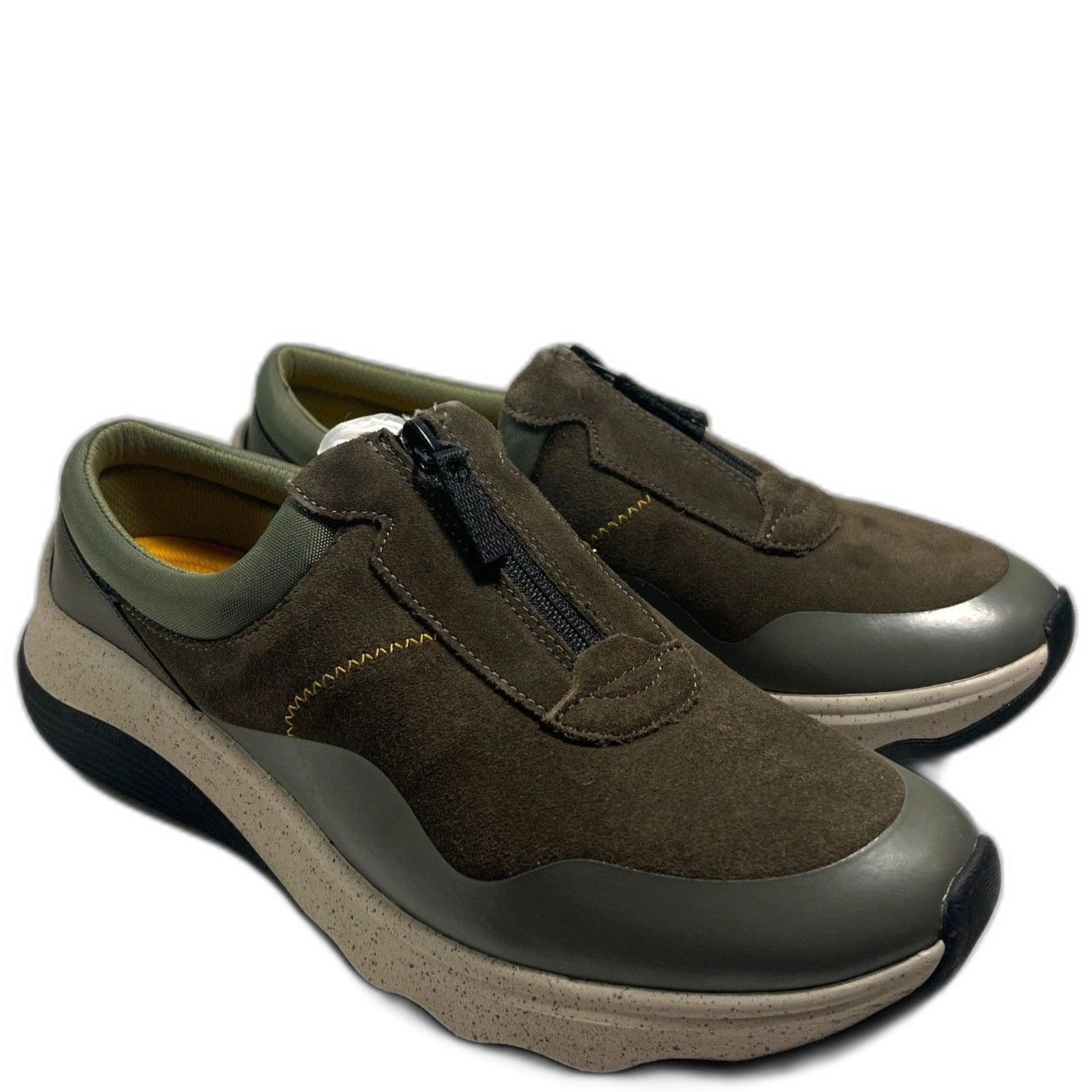 Clarks Jaunt Way Slip-On Shoes Dark Olive Women’s 9M Comfort Walking NEW