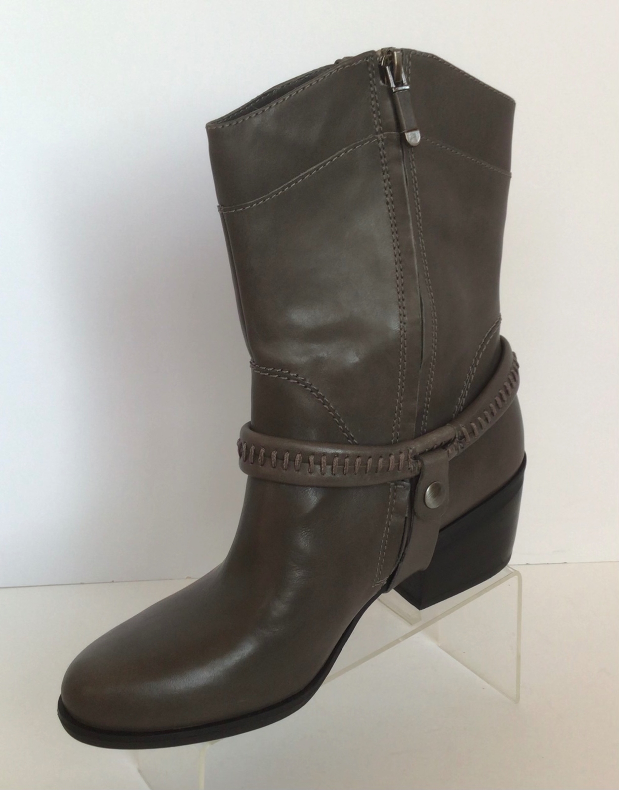 B. MAKOWSKY Hudson Leather Western Boots w/Removable Harness (Size 6.5 M)