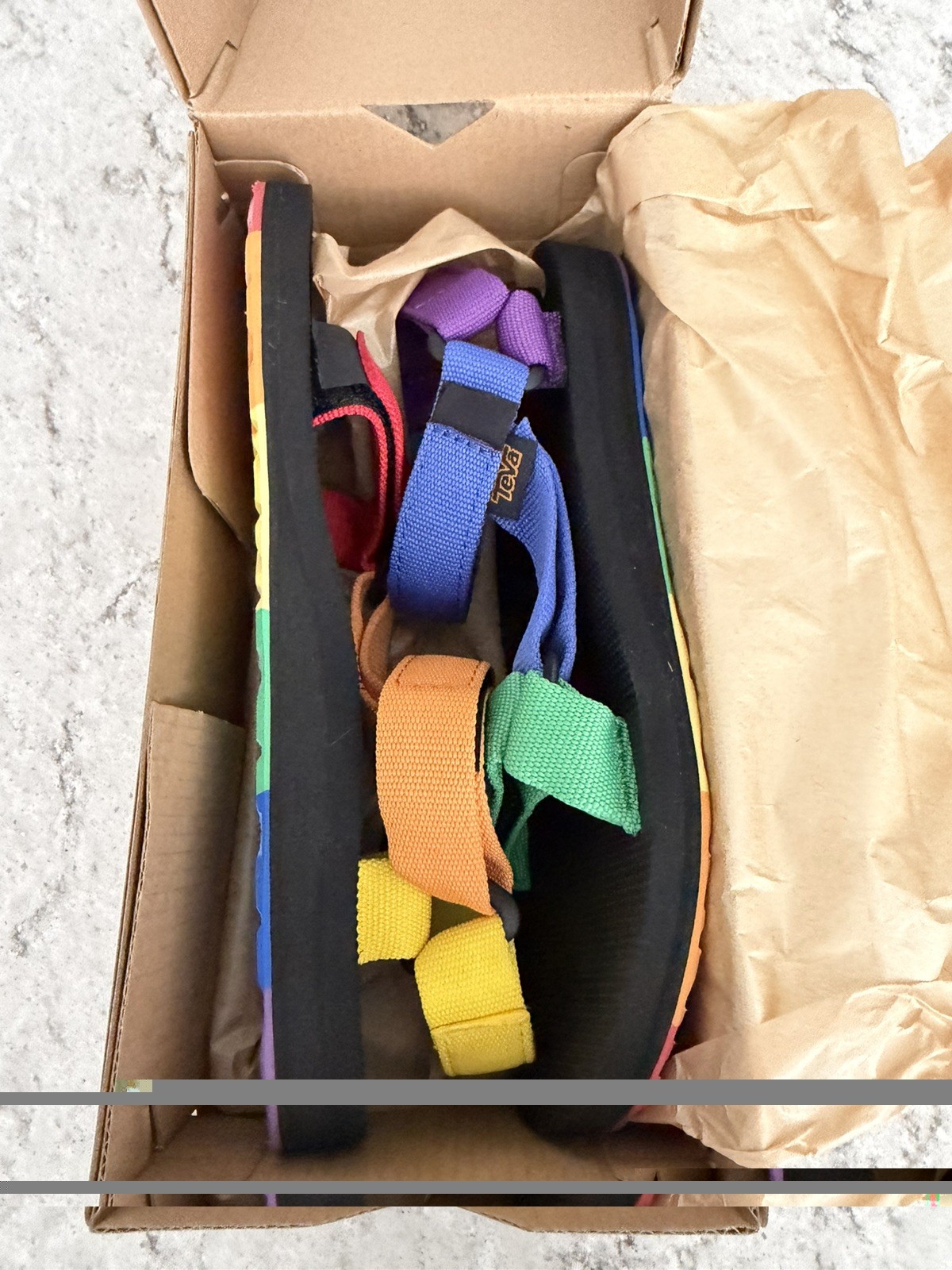 NIB Teva Original Universal Pride Strappy Sandals 1131411 Women US 6/ EUR 37