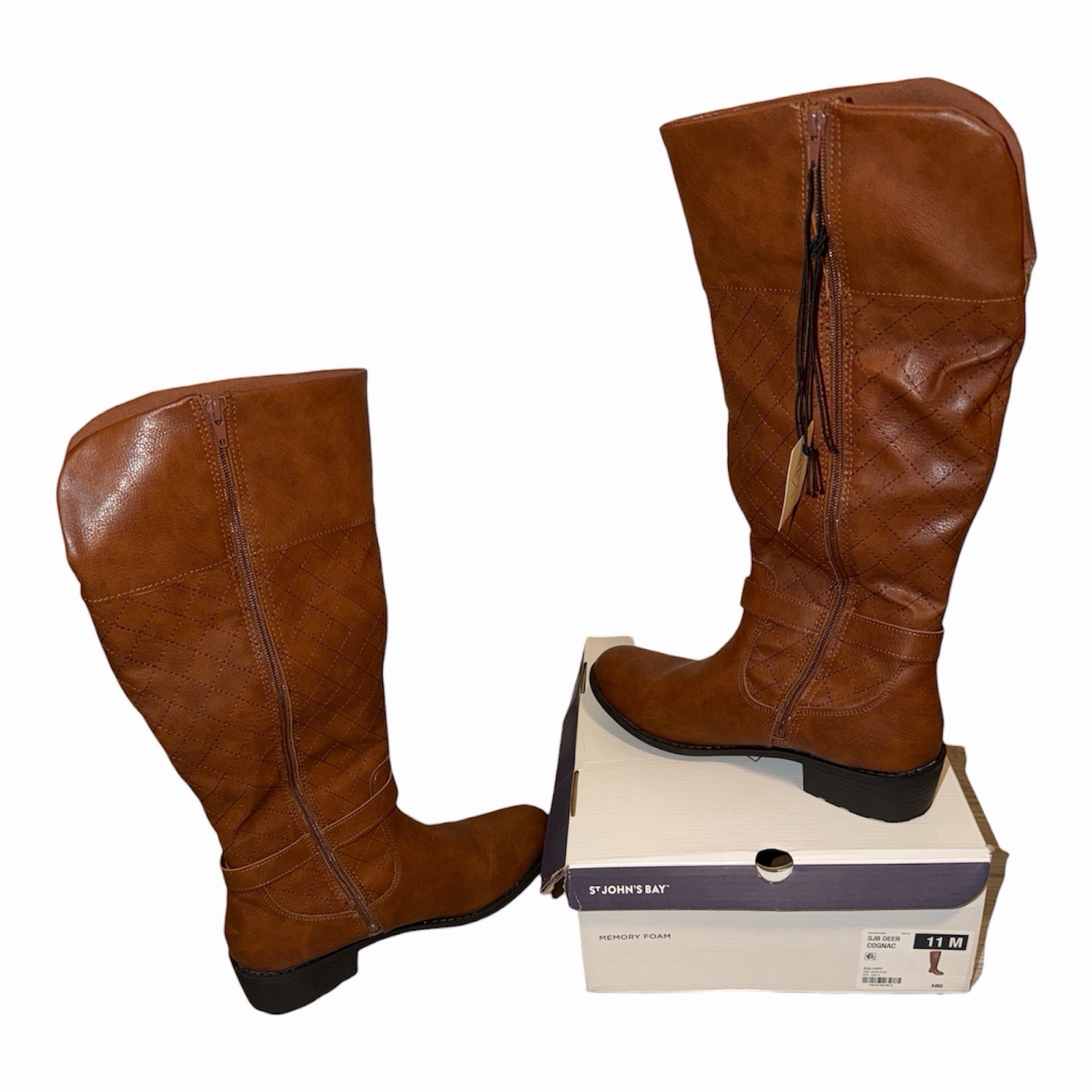 ST John’s Bay Memory Foam Wide SJB Deer Cognac Boots