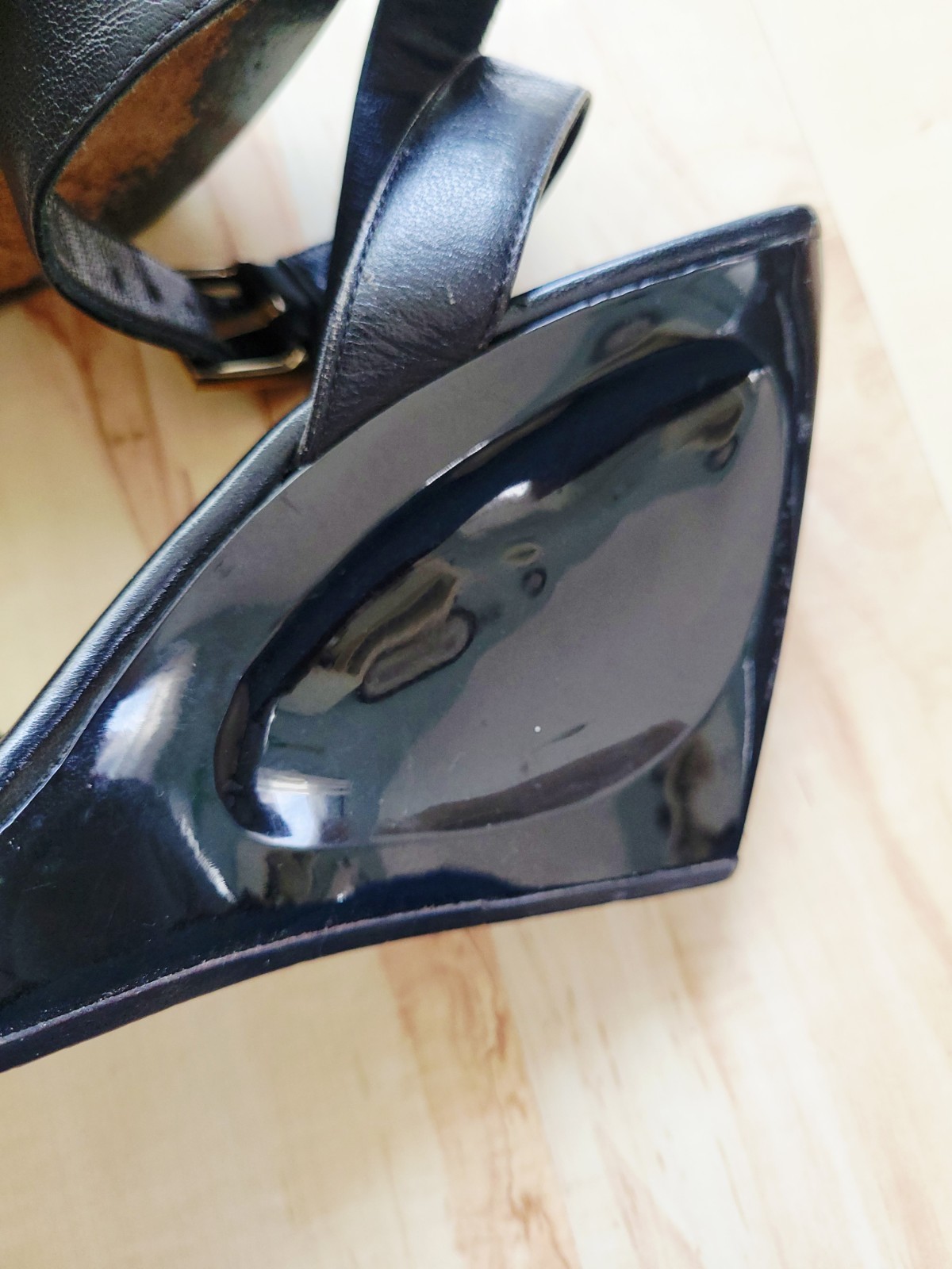 Gucci Ankle Strap Wedges Heels Black Size 6/12B