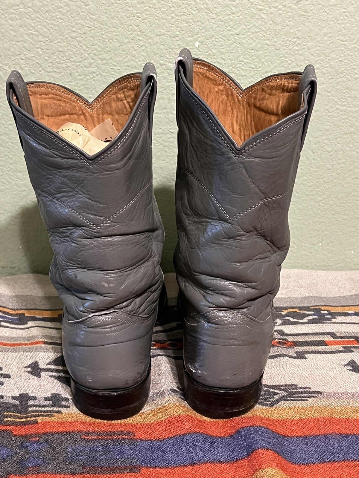 90’s Nocona Ropers Grey Women’s Cowboy Boots 6.5 C