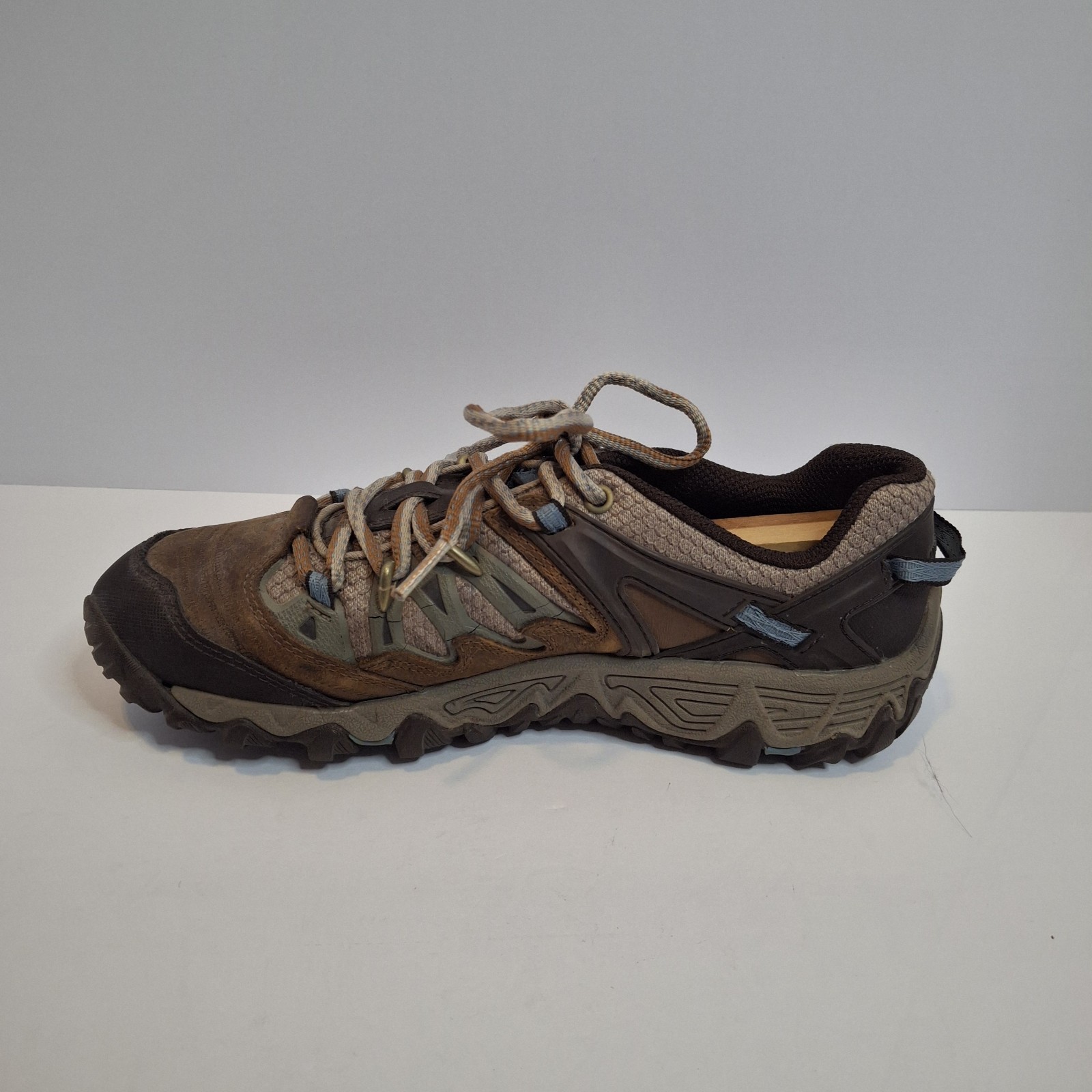Merrell All Out Blaze Shoes Womens Size 8.5 Brown Hiking Sneakers Gorpcore Gorp