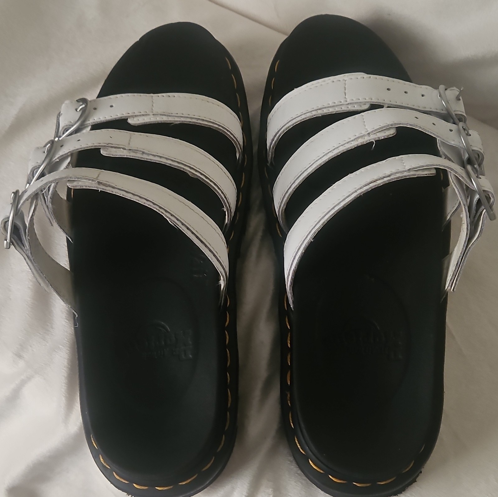 Dr. Martens Black and White Sandals size 11 BNWOT see all photos