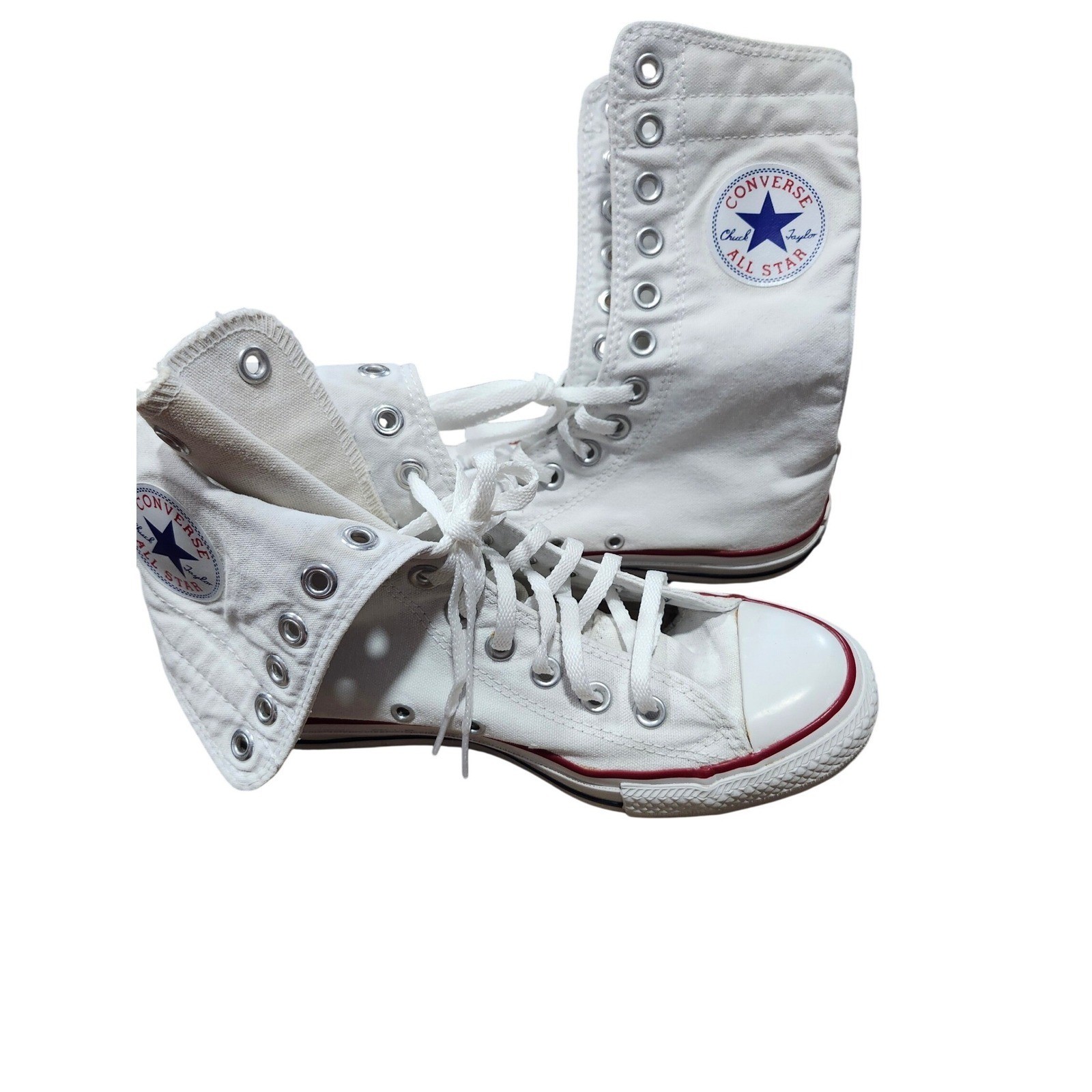 Vtg Converse Chuck Taylor All Star X-Hi Fold Down Sneaker Boot Y2K men 6 women 8
