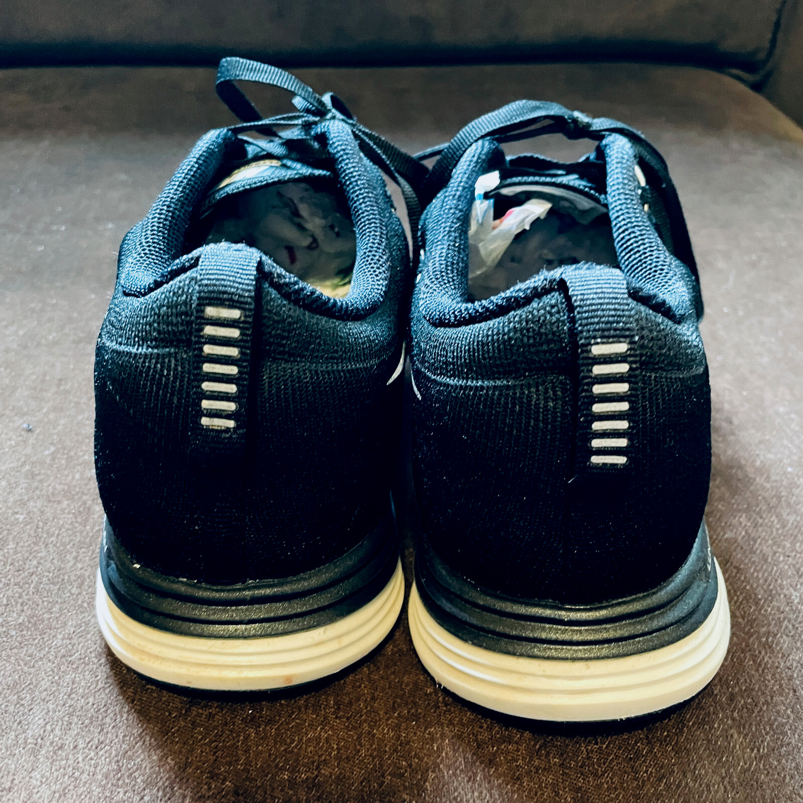 Nike Women’s Flyknit Lunar 1 Running Sneakers 9.5 US 554888-011 Black White