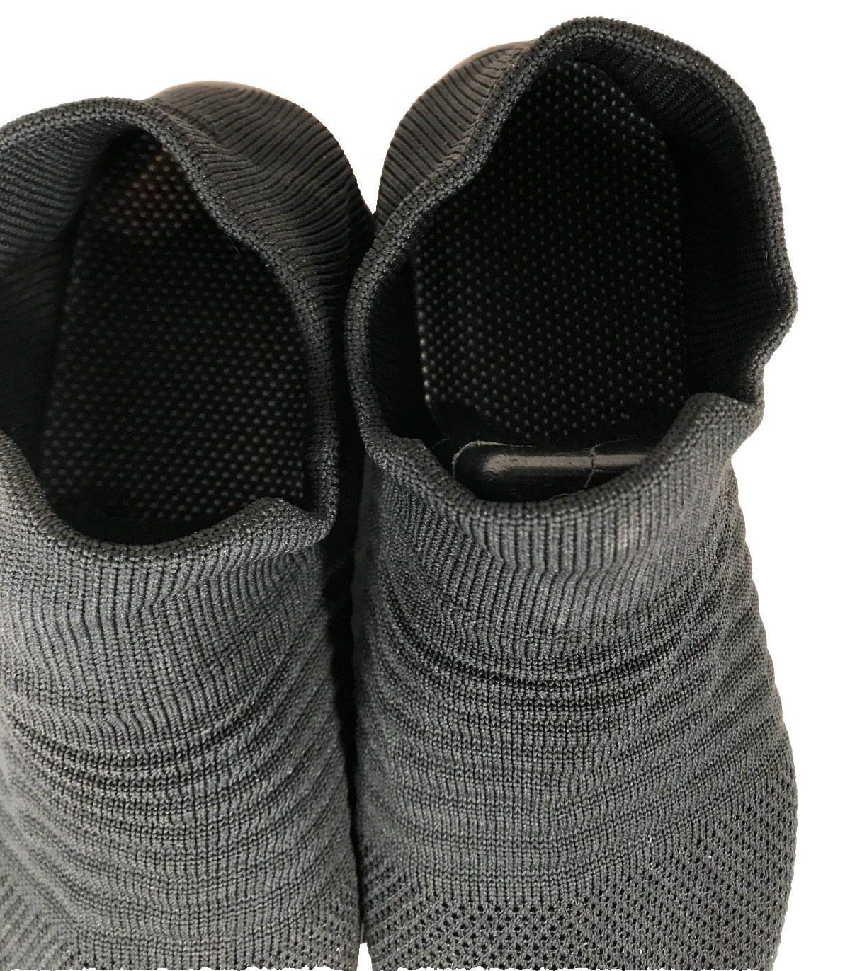 Womens Sock Walking Sneaker Shoes Mesh Slip On Low Top Air Cushion Black Size 40