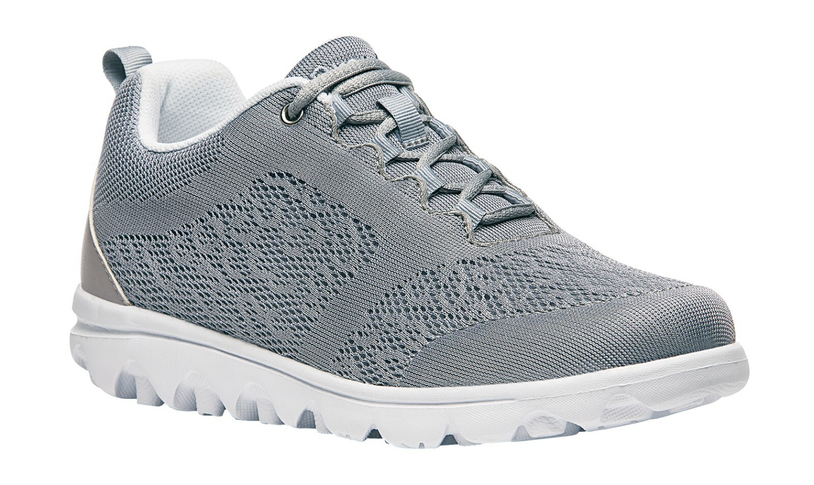 Sneaker Propet USA Travel Activ Athletic Shoe Silver Women W5102 Wide Width