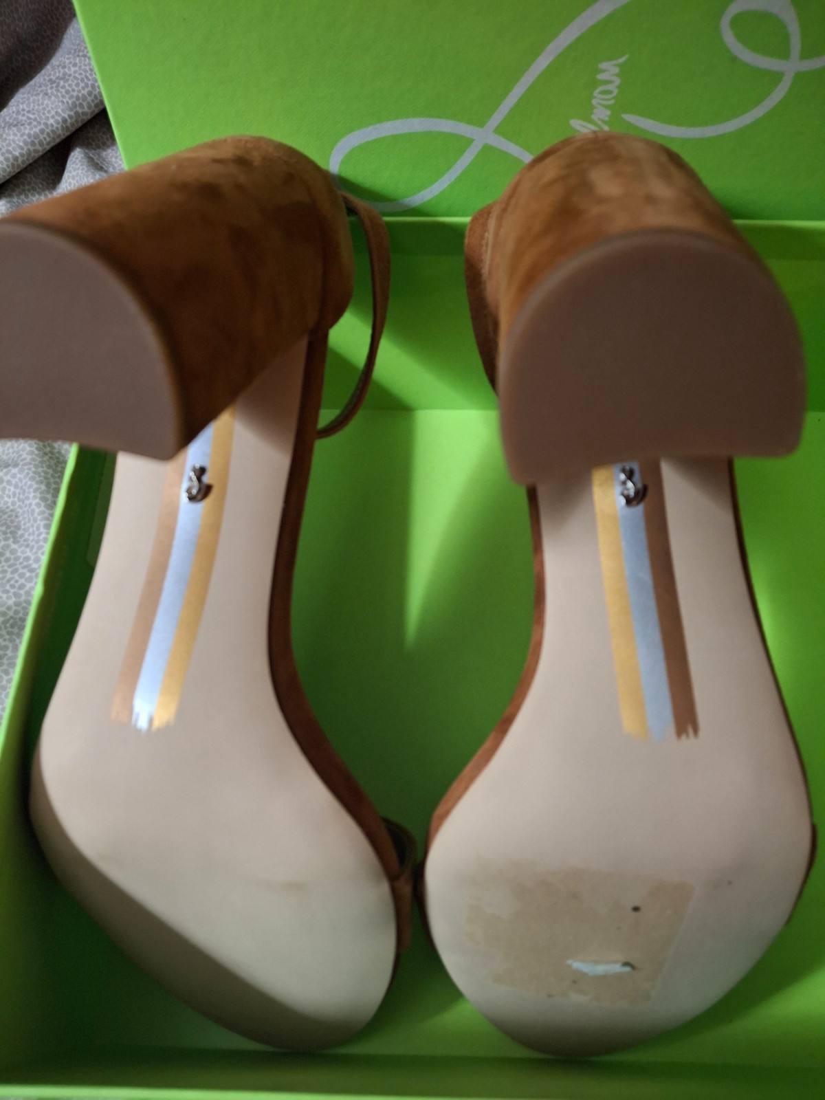 Sam Edelman Yaro brown heeled sandal new in box size 10.5
