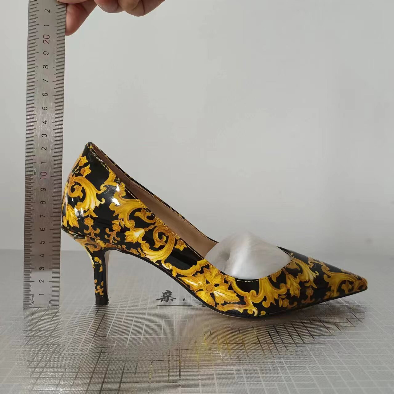 Zapatos Tacón Alto Estampado Mujer Moda Puntera Puntiaguda Sexy Nuevos Elegante