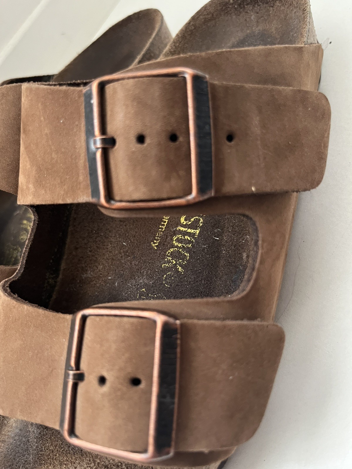 Birkenstock Arizona Nubuck Leather Mocha Brown EU 37 US W6