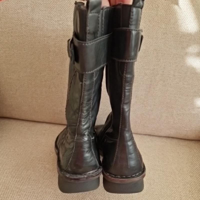 Women camel active boots black leather 39 #6VFE