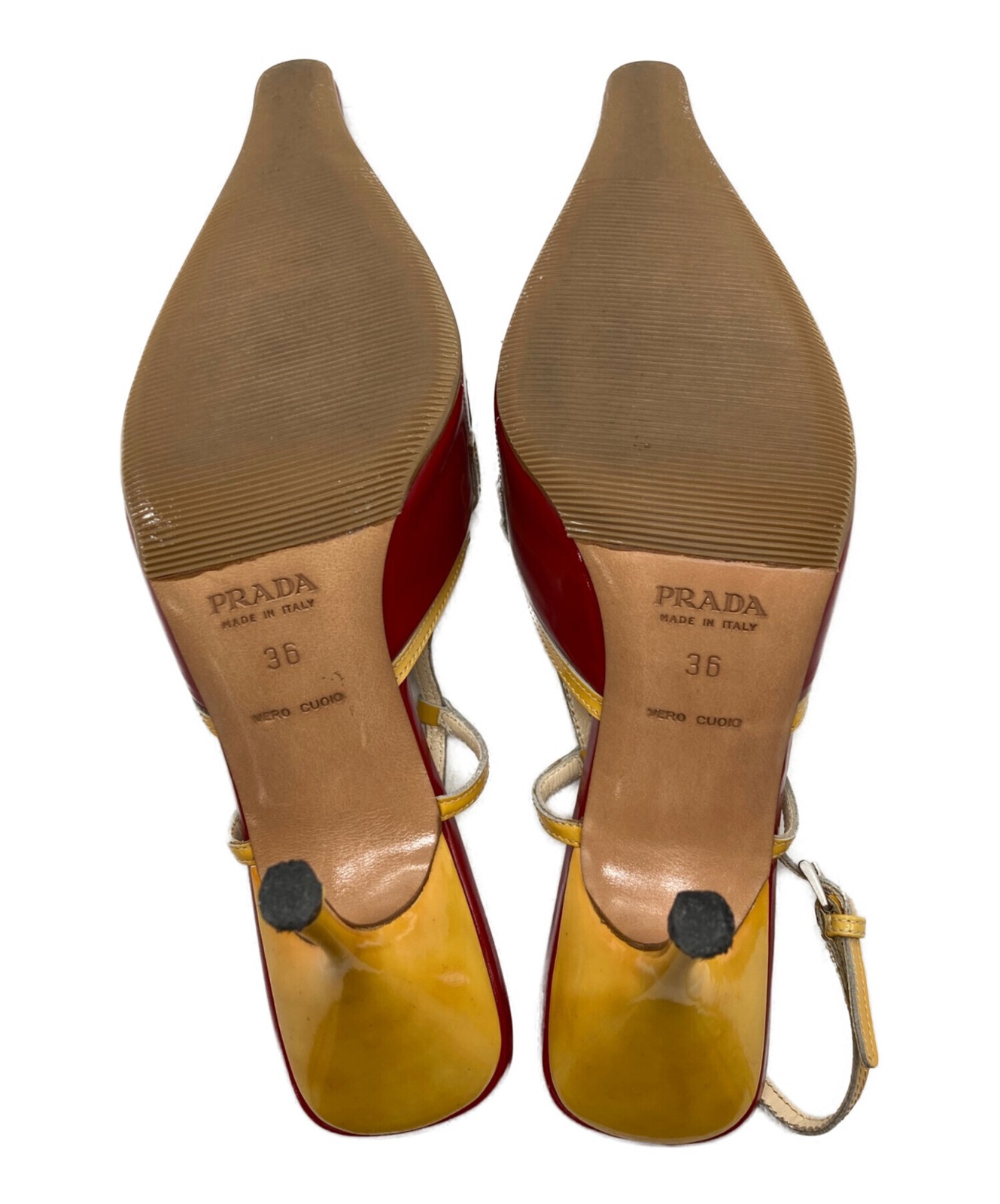 PRADA Heeled Pumps EU36 US6.5 Red