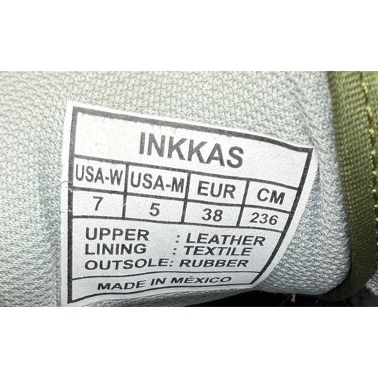 INKKAS Cactus Print Sneakers Women Size 7 US Women 5 US Men Green Tan Lace Up