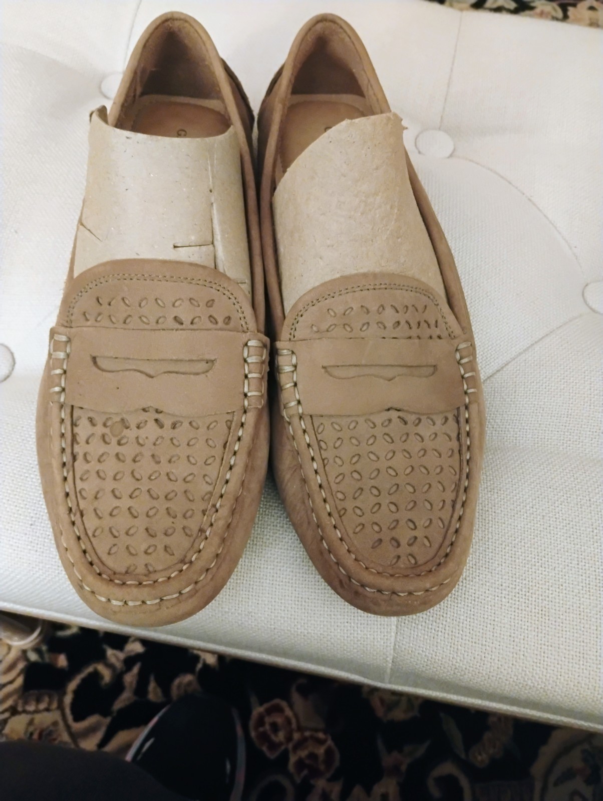 Women’s G H Bass & Co Suede Leather Weejun Valorie Mocs- Size 9- Brand New