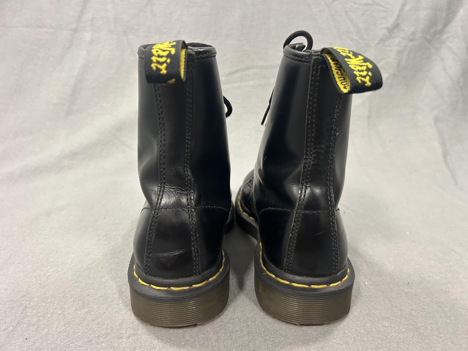 Dr. Martens Boots Women’s 6 Black Leather Combat Ankle 8 Eyes Punk Grunge