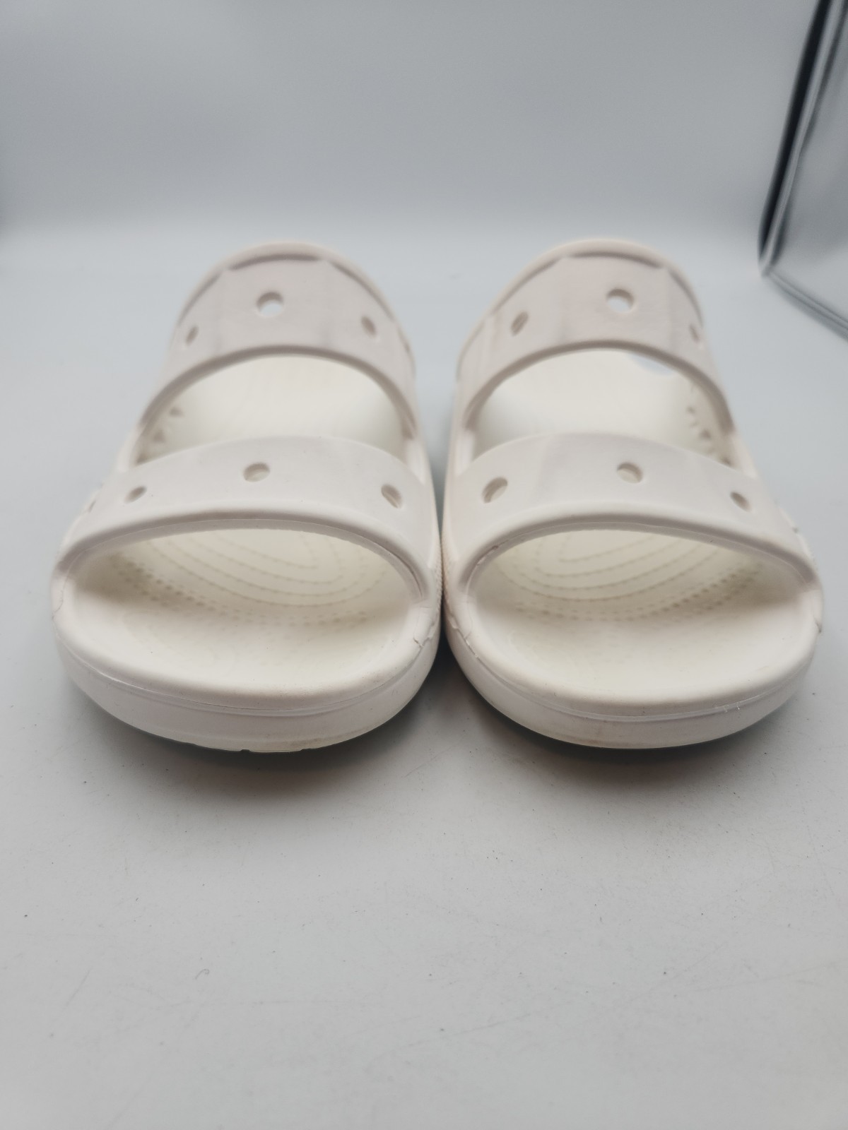 Crocs Baya Two-Strap Slide Sandals White 207627-100 Womens Size 8 Mens Size 6