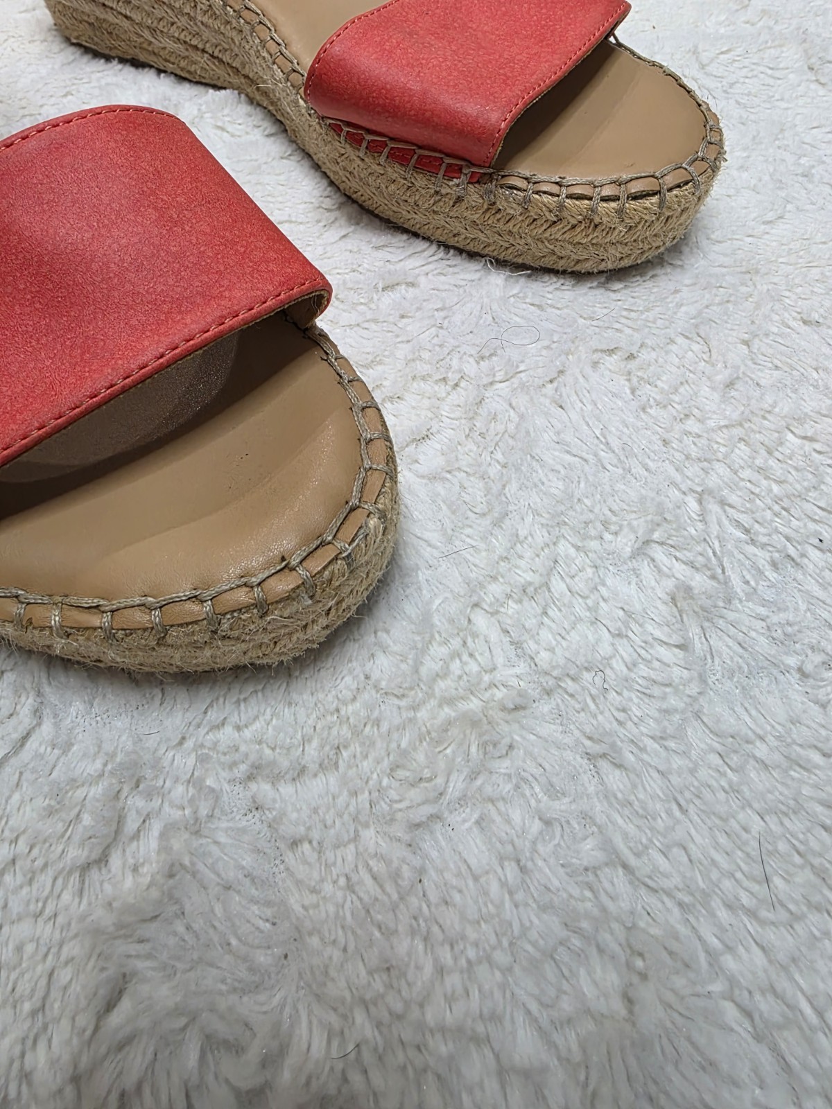 Jessica Cline Shoes Women’s Red Espadrille Wedge Ankle Strap Sandals 11
