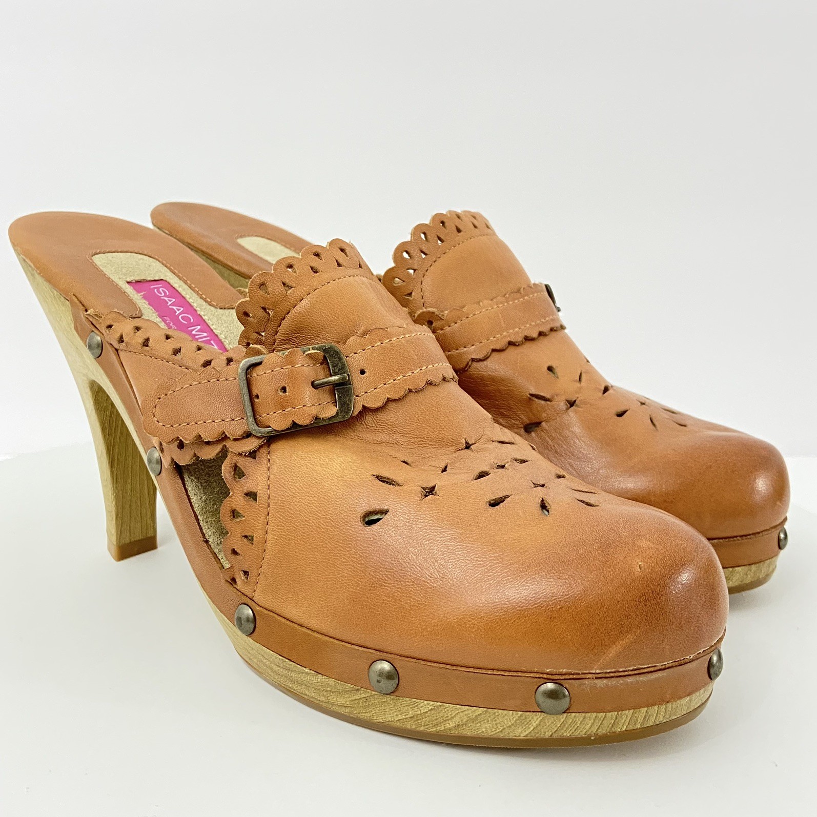 Isaac Mizrahi for Target Blondie Women’s Size 8 Tan Mules Heels