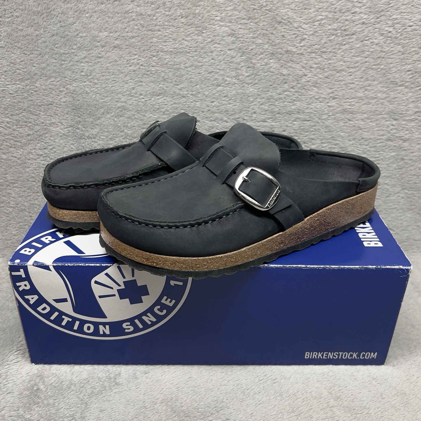 Birkenstock Buckley Clogs Women’s EU 37 US 6-6.5 Black Leather Narrow
