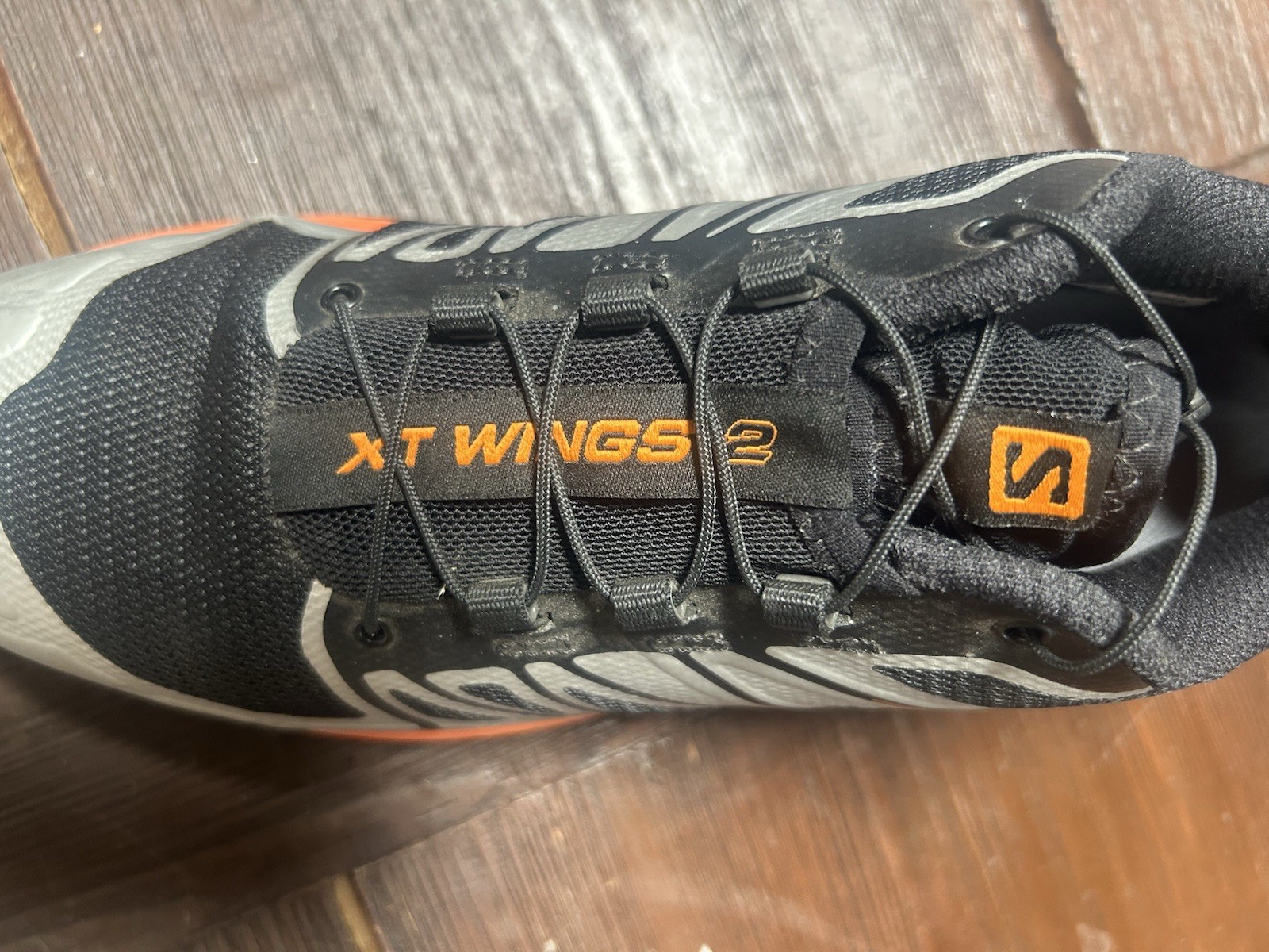 Salomon Xt Wings 2 Womens 7 Mens 6 Black Silver Orange Barely Worn