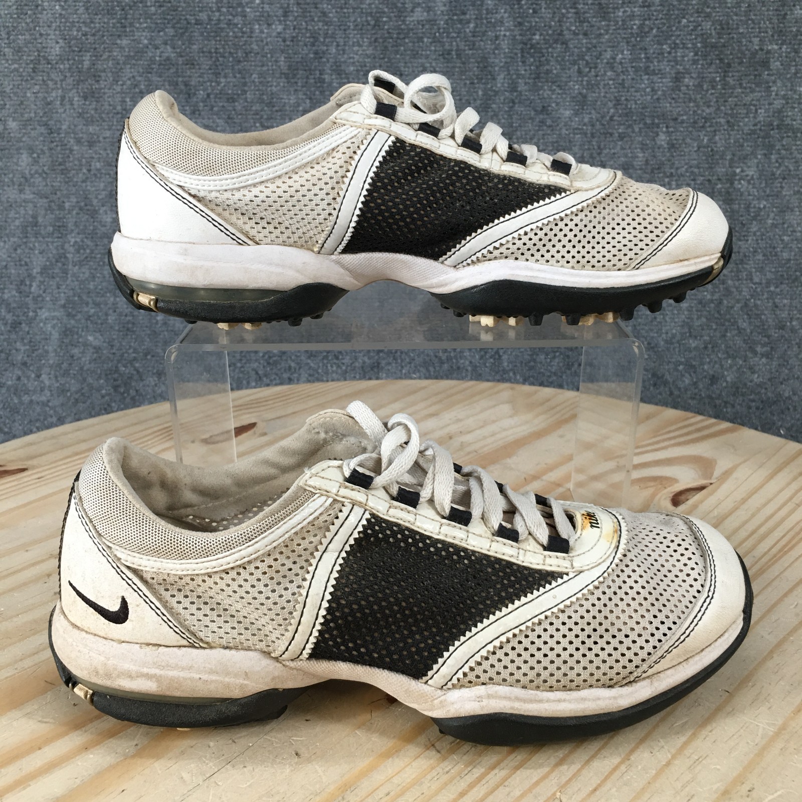 Vintage Nike Shoes Womens 6.5 Air Channel Tac Sneakers 335942-101 Black White