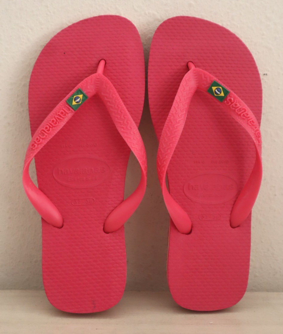 Havaianas Women’s Sz 6 (37-38) Orchid Rose Pink Brazil Flip Flops