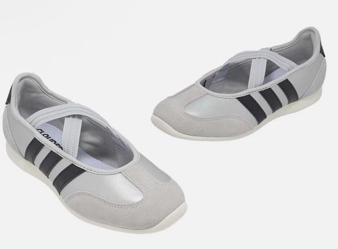 New adidas Barreda Sz 7 Mary Jane Silver Metallic Core Black Casual Shoes *read*