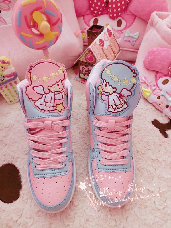 Cute girl high top sports shoes student casual sports shoes