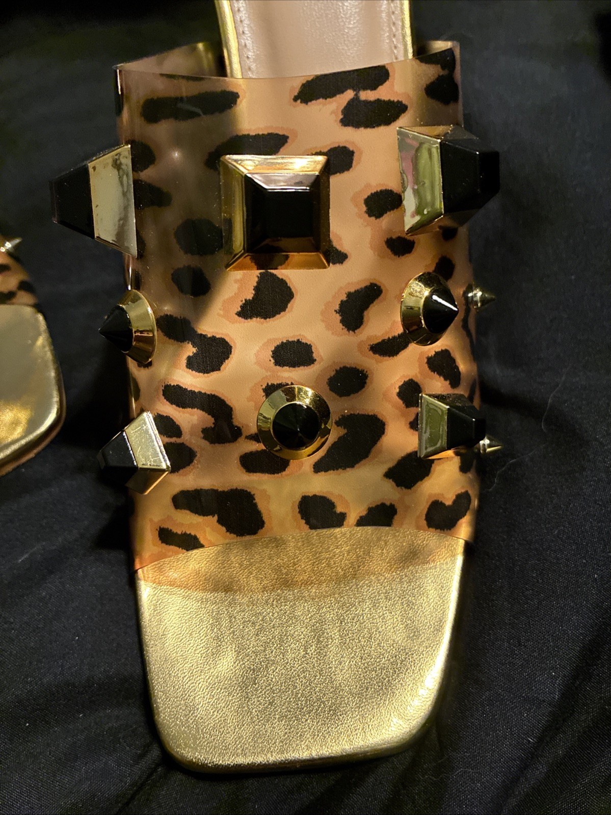 ninety union Ladies Vegas Leopard Heels Size 10