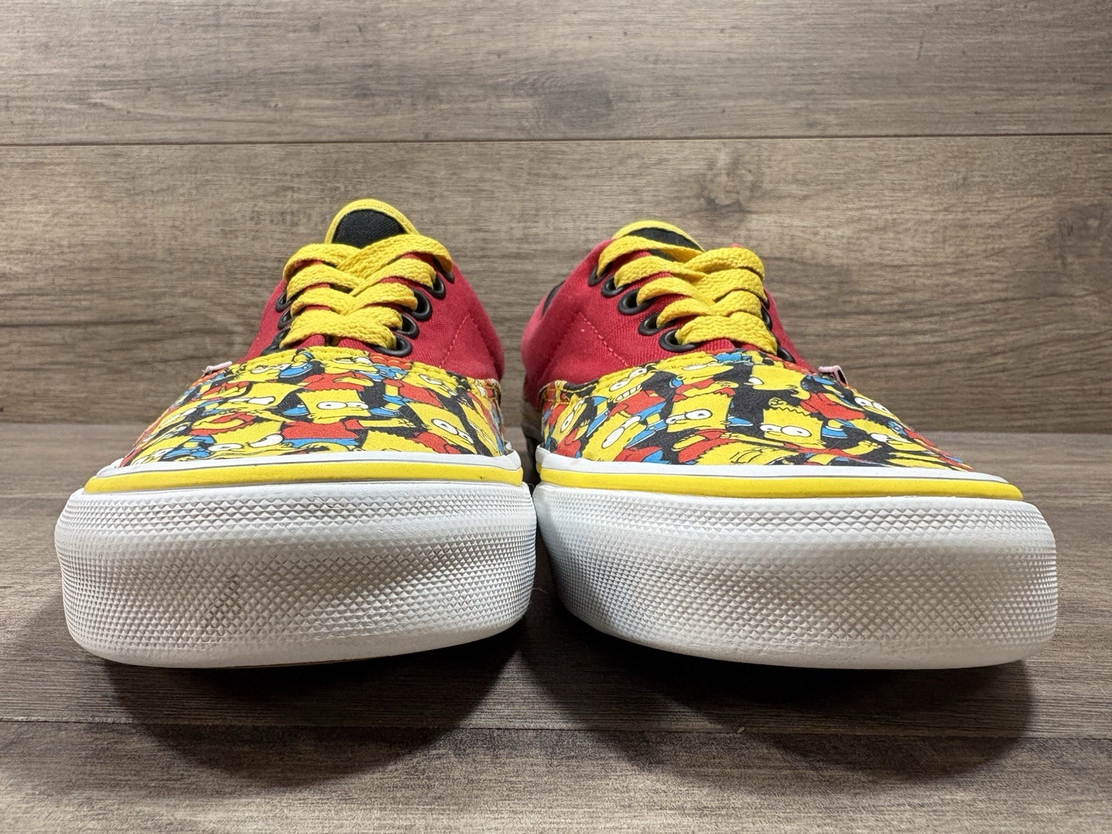 Vans THE SIMPSONS X Customs Bart & Homer Checker Sneakers Shoes Womens Size 8.5