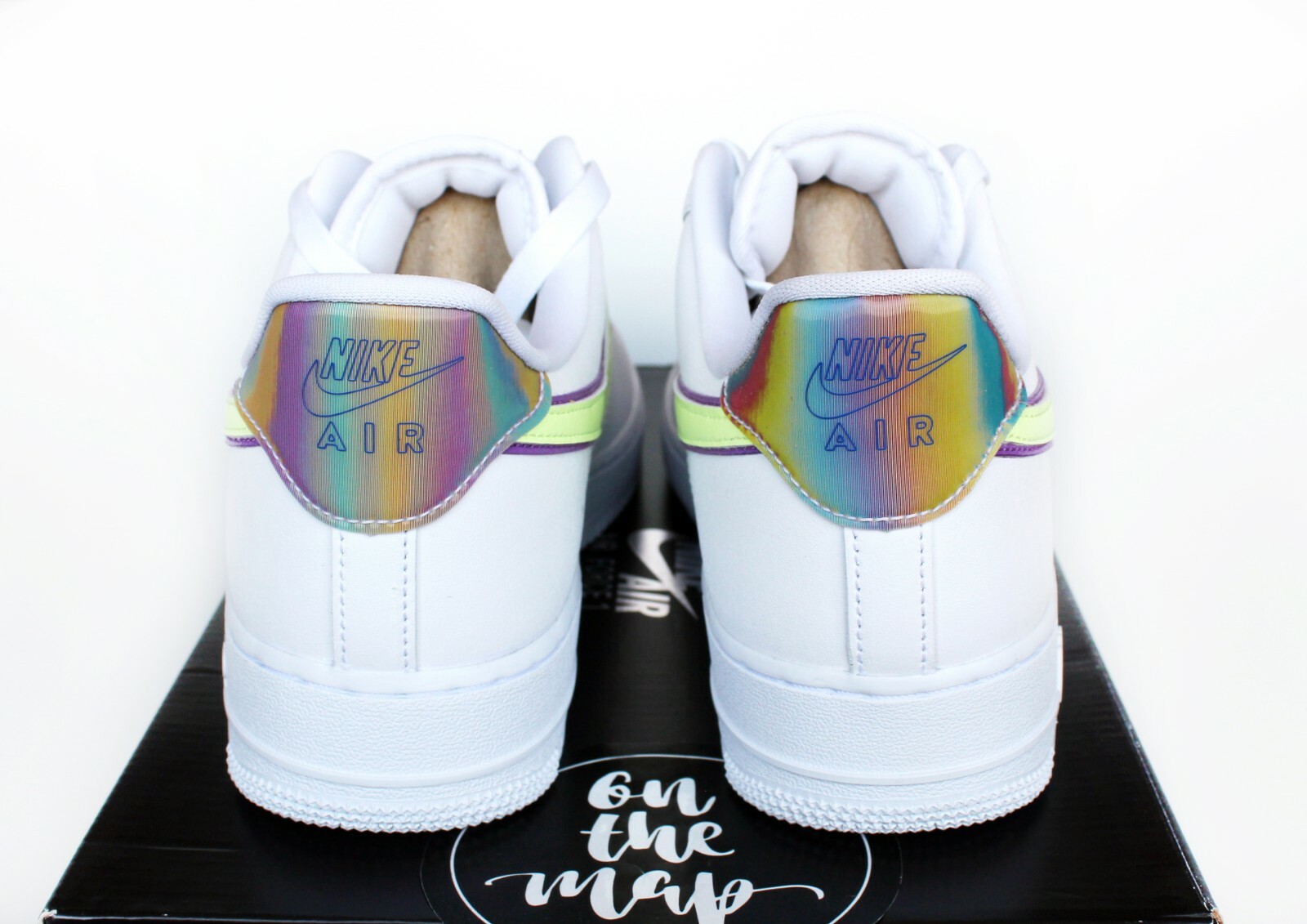 Nike Air Force 1 Easter 2020 AF1 Rainbow White UK 2 3 5 6 7 8 US CW0367-100 New