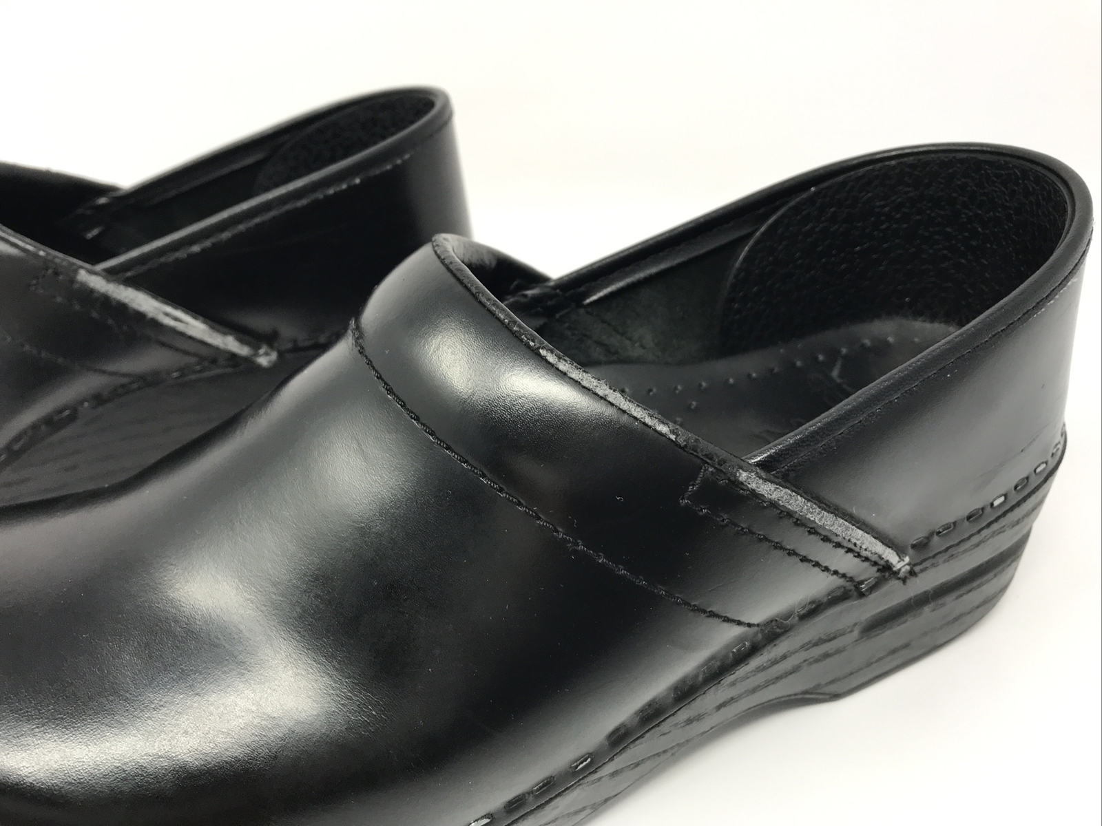 Dansko Professional Clogs Black Leather Comfort Women Shoe Sz EU 39 US 8 Narrow