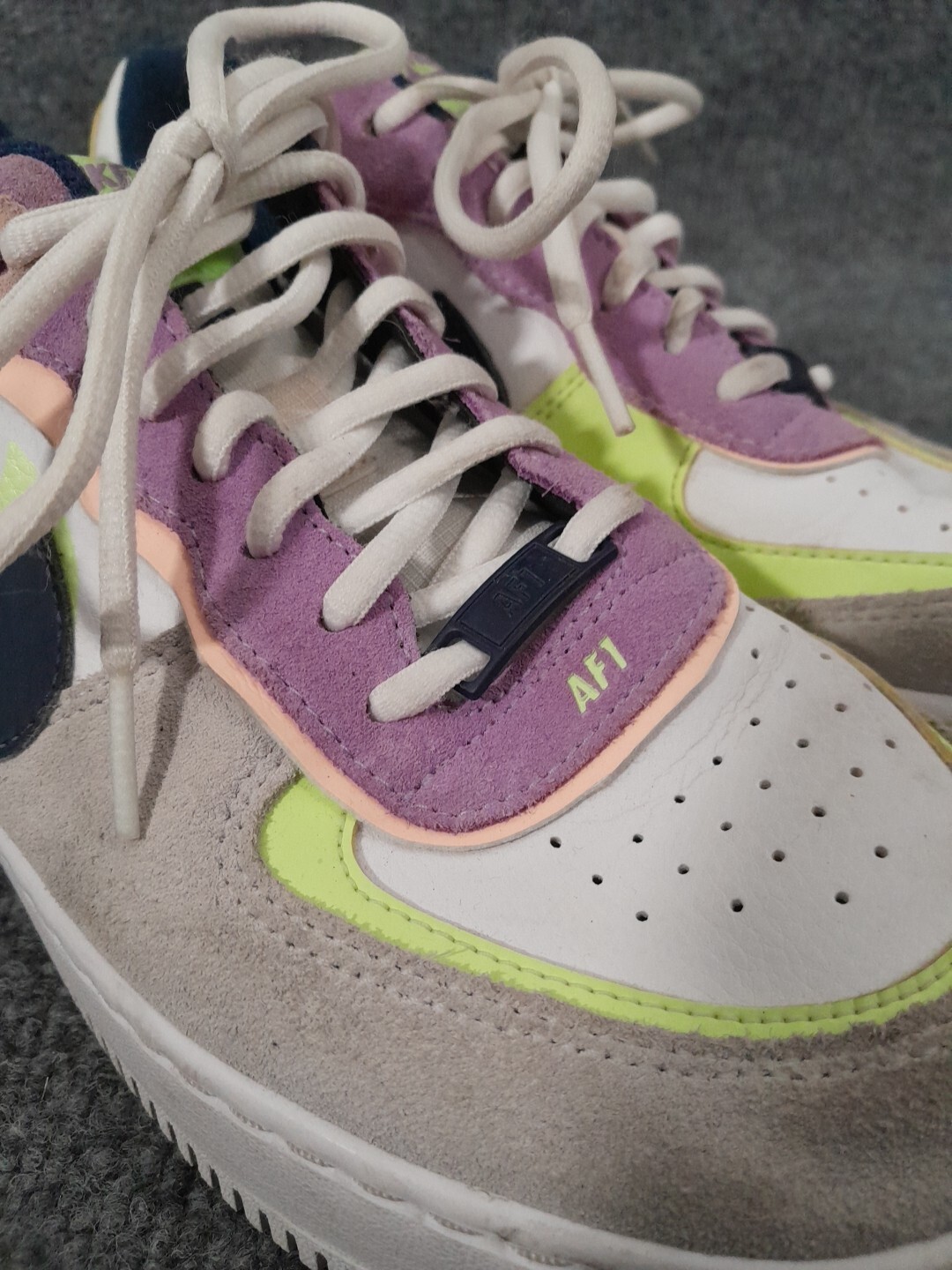 Nike Sneakers Womens 7 Air Force 1 Shadow Photon Dust Crimson Tint CU8591-001