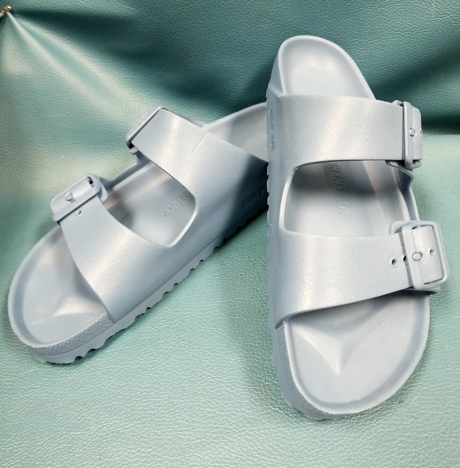 Birkenstock Arizona EVA Foam Slide Sandals Slate Blue Unisex 40 9L M7