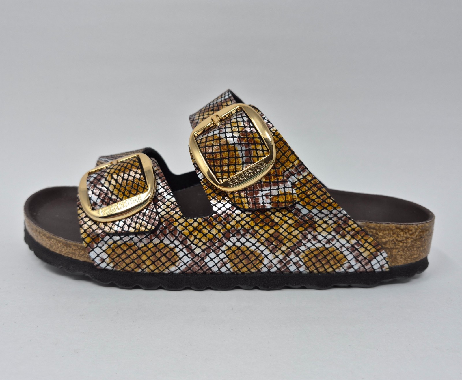 Birkenstock Women’s EU 39 = US 8 Arizona Big Buckle Python Narrow Sandals READ
