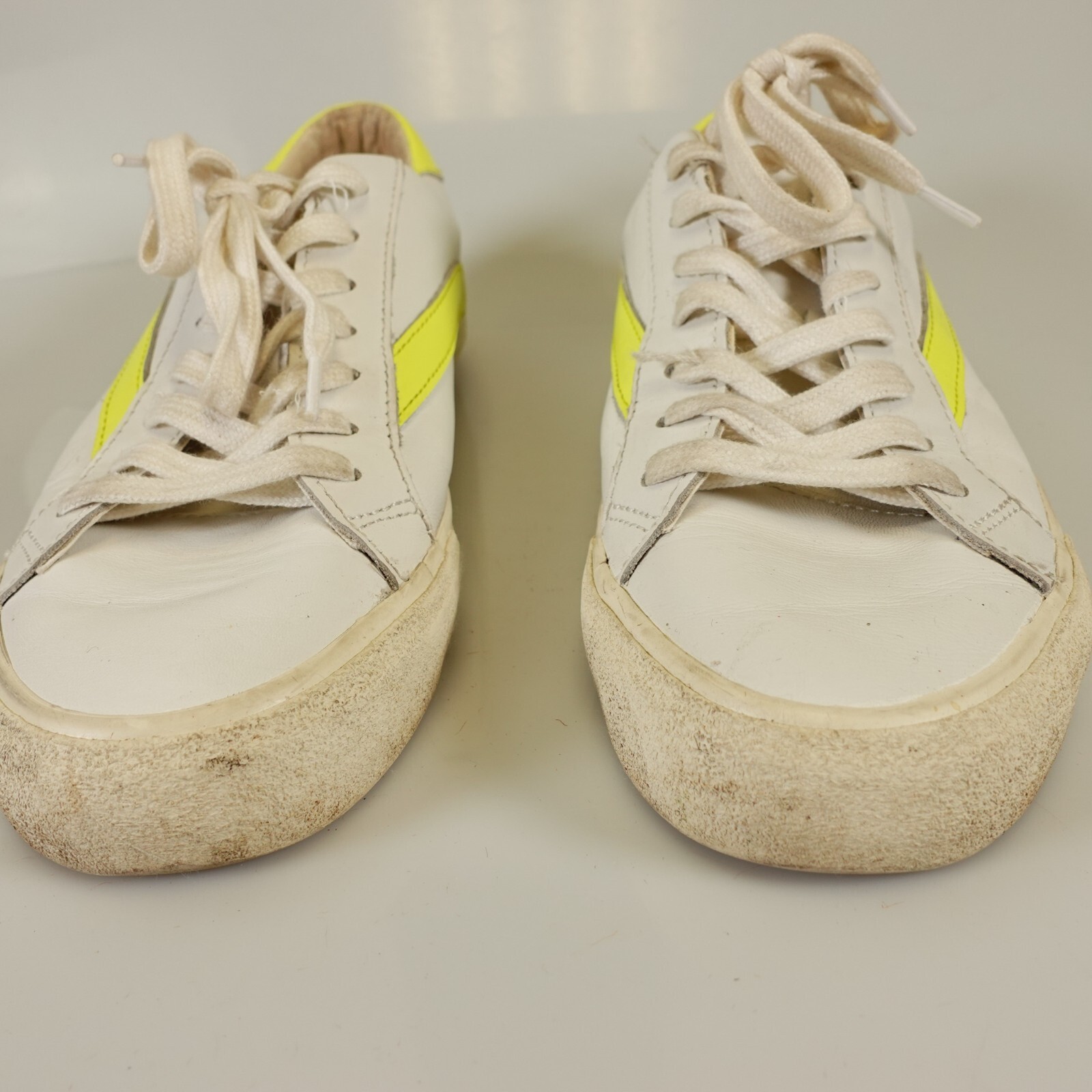 Preppy Neon Madewell Shoes White Leather Ecletic Low Cut Women 8 Mens 6.5