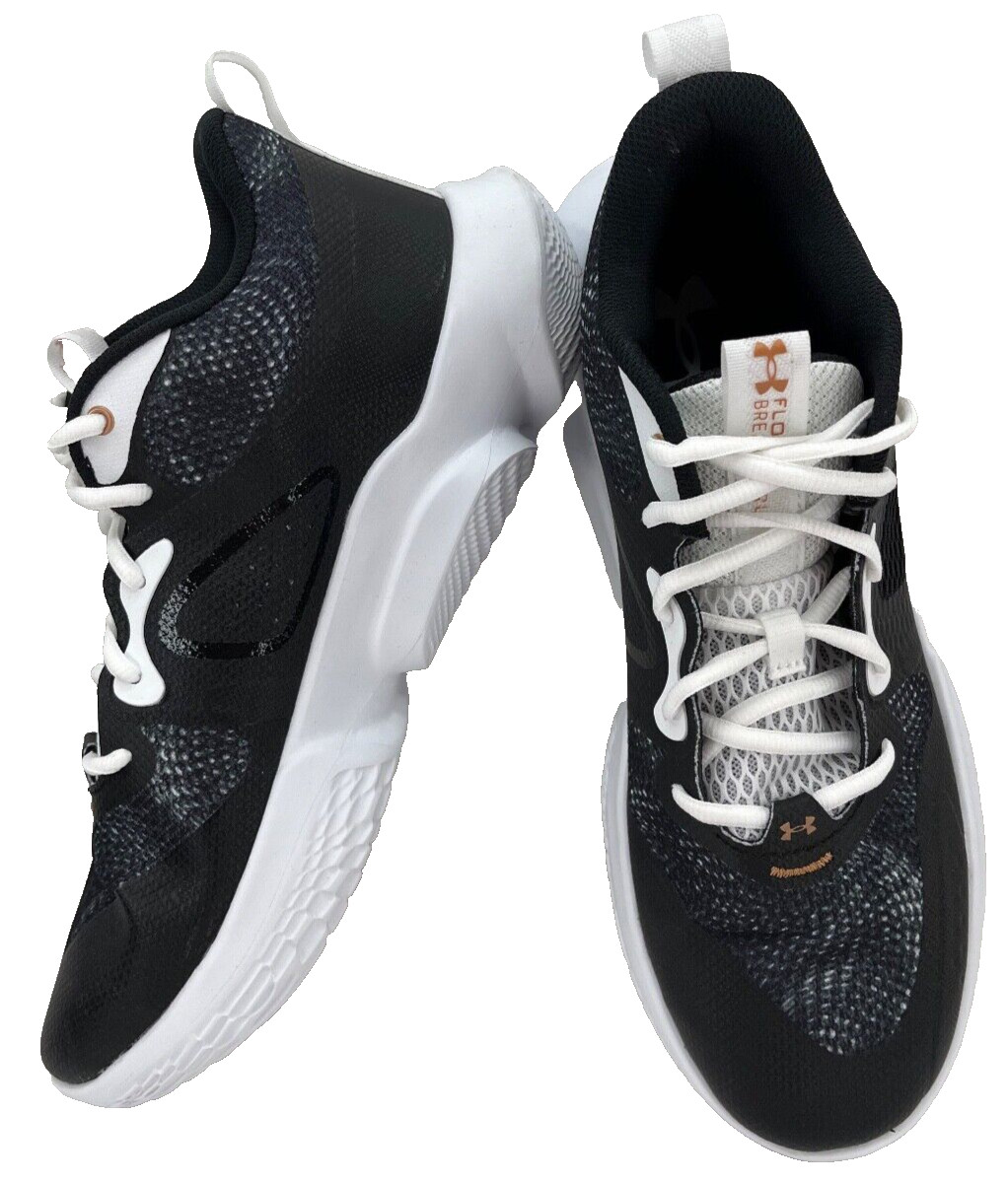 Under Armour 3025603-103 Flow Breakthru 3 Black Basketball Shoes Women’s US 12