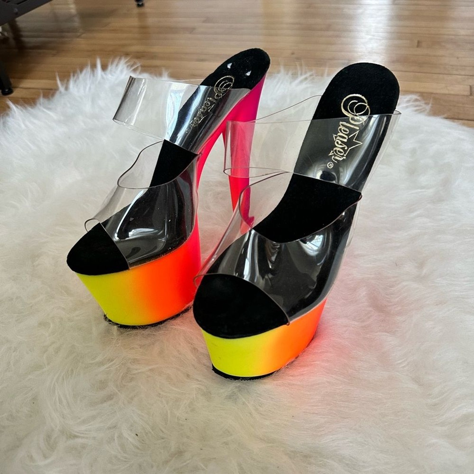 Pleaser Heels UV Rainbow
