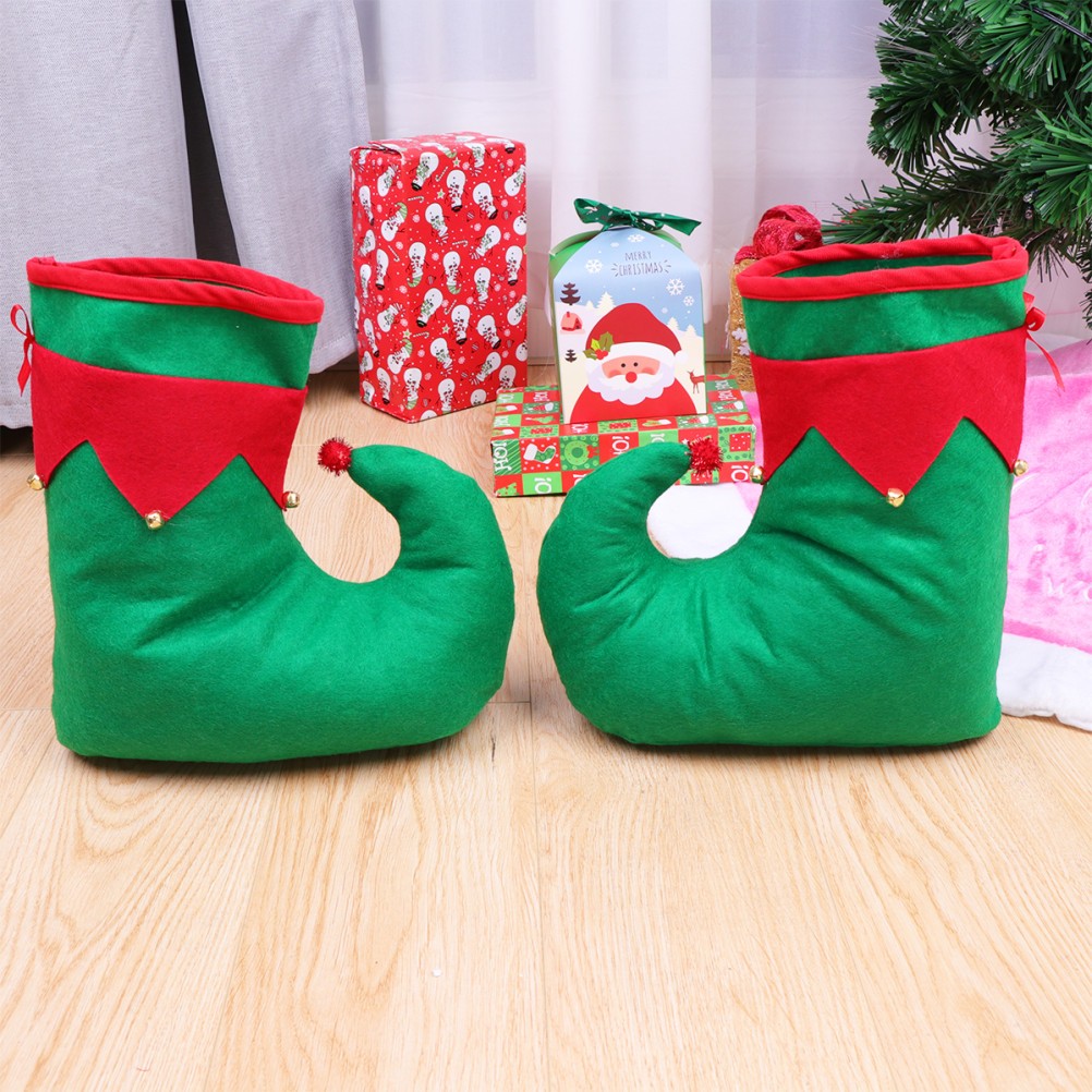 Elf Shoe Covers for Women Adult Shoes Fancy Dress Clown Accessories