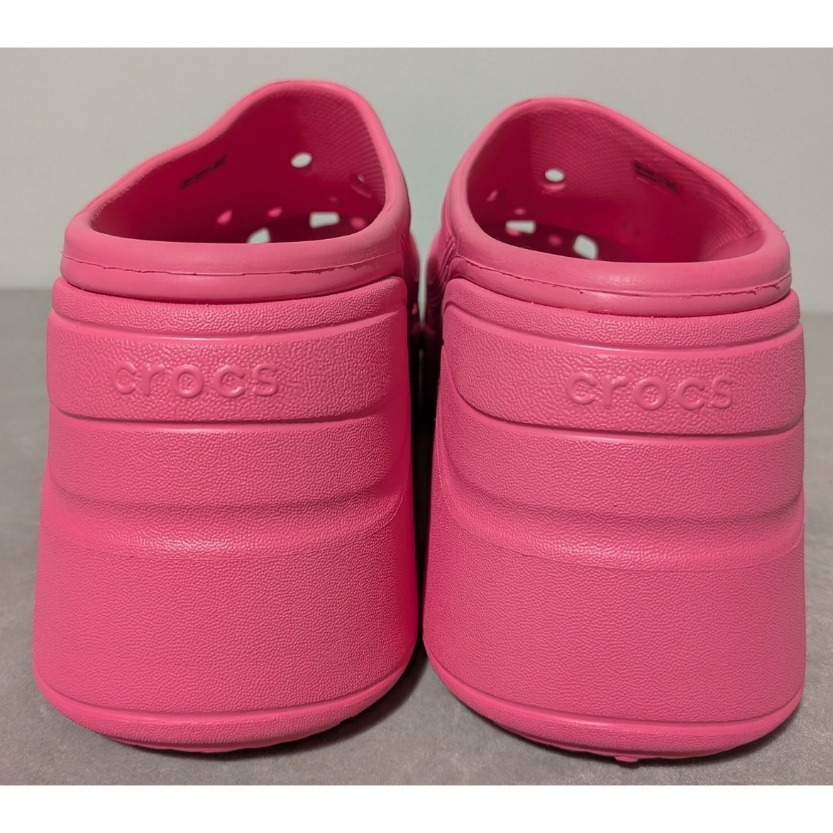 Crocs Siren Clog Hyper Pink Platform Chunky Heel Women’s Size 11 Y2K EUC