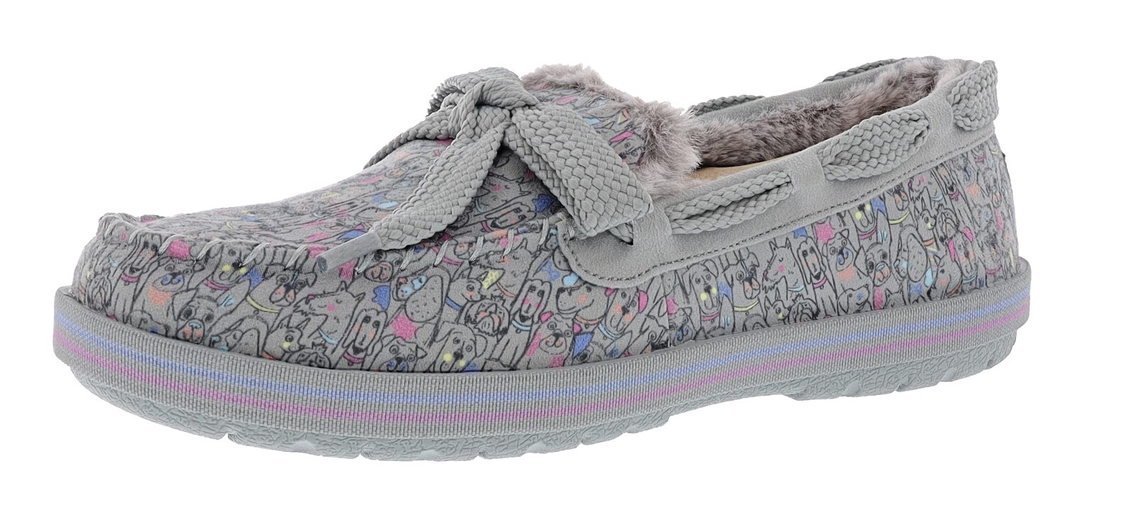 SKECHERS WOMEN’S BOBS TOO COZY- DOODLE PARADE 114797/GYMT SLIP-ON SLIPPERS