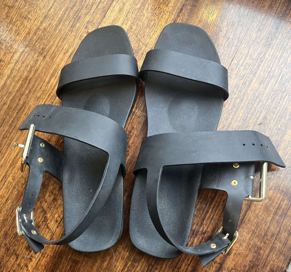 Bared Footwear Black Sanderling Sandals Size 40 – 100% organic rubber