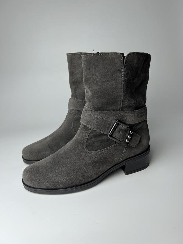 Women Gabor boots grey suede 38 #7TKO