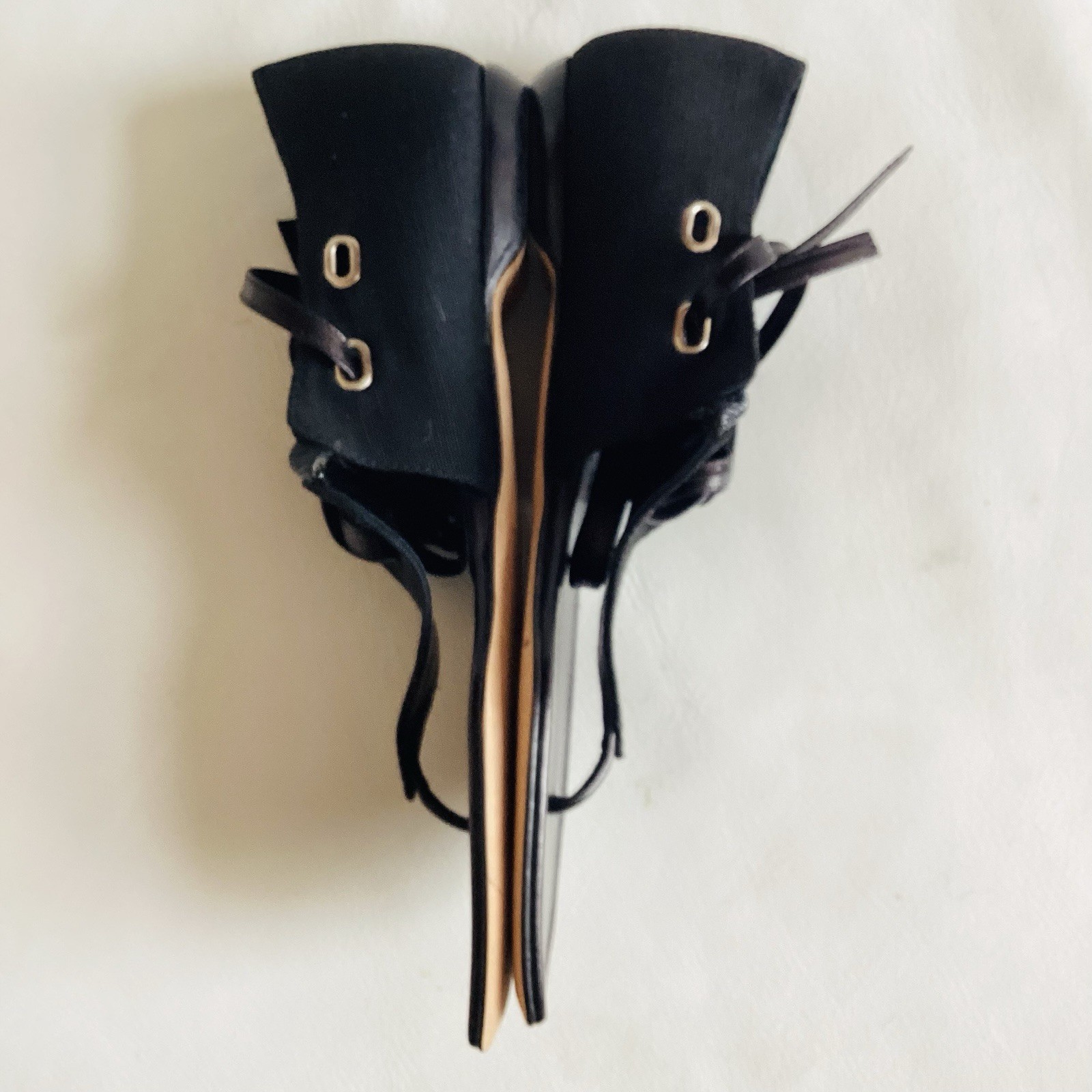 Manolo Blahnik Black Canvas/Leather Women’s Sandals NWOT SZ 6/36