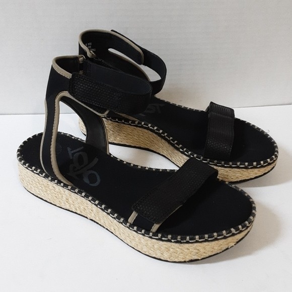 OTBT Reflector espadrilles Women’s Black vacations beach casual office Y2K 11M