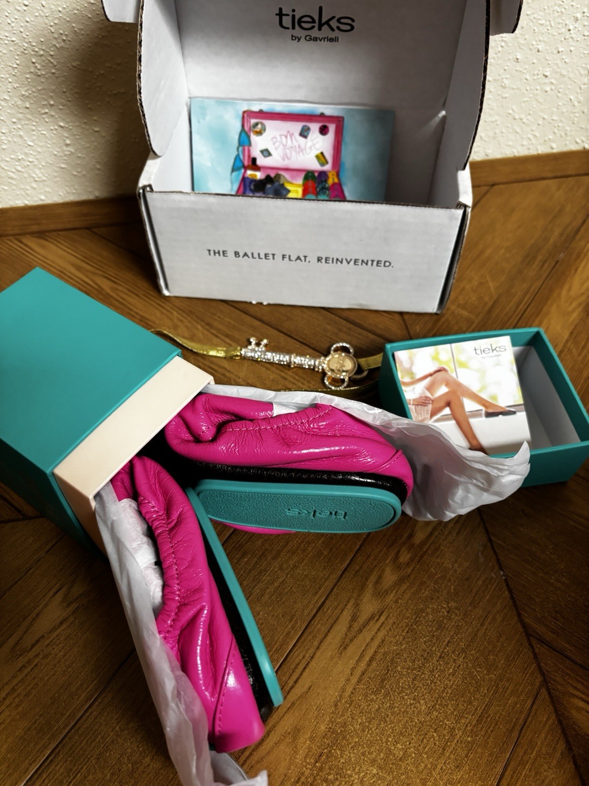Tieks Malibu Pink Leather Ballet Flat Shoes Size 7 NIB Vault Limited Edition